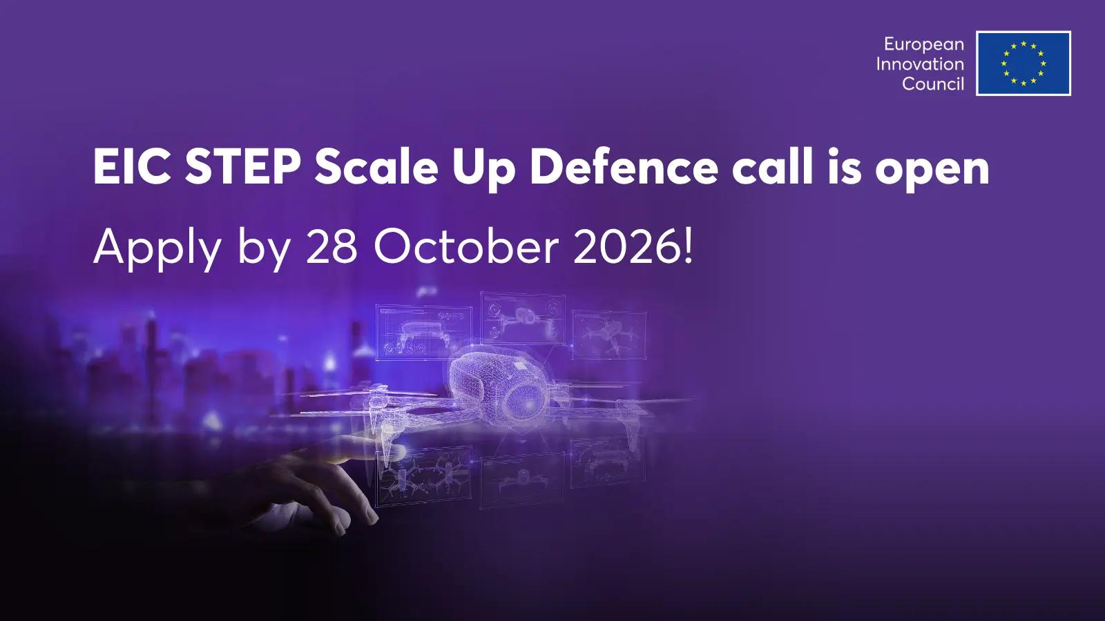 EIC STEP Scale Up Defence call 2026: why it is not a larger EIC Accelerator - blog article cover